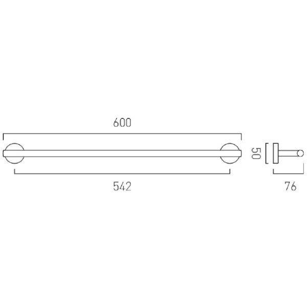 Vado Sirkel Towel Rail 600mm (24")