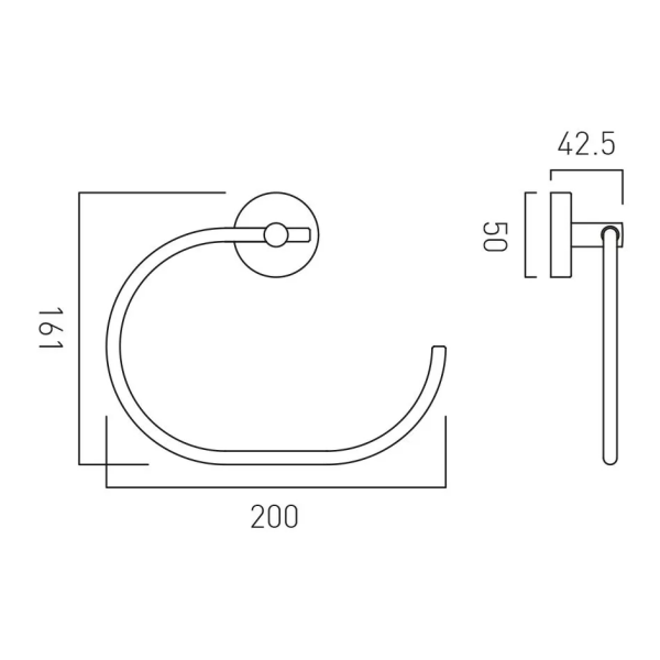 Vado Sirkel Towel Ring